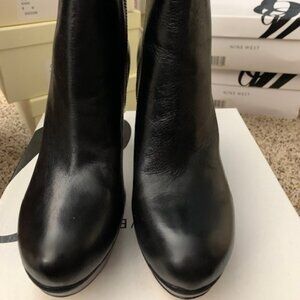 Nine West Black Leather Boots